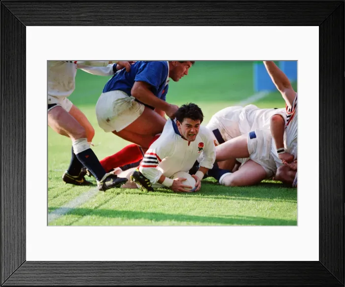 Framed Print : Rugby World Cup 1991. Parc des Princes, Paris France 10 v England 19 Framed Print : Rugby World Cup 1991. Parc des Princes, Paris France 10 v England 19