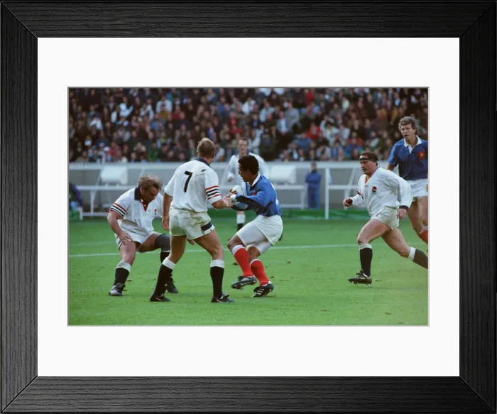 Framed Print : Rugby World Cup 1991. Parc des Princes, Paris France 10 v England 19 Framed Print : Rugby World Cup 1991. Parc des Princes, Paris France 10 v England 19