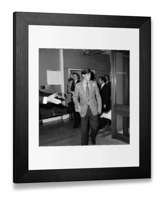 Framed Print : Prince Andrew leaving Heathrow Airport for Canada today. June 1977 R77-3358A-001 Framed Print : Prince Andrew leaving Heathrow Airport for Canada today. June 1977 R77-3358A-001