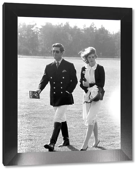 Prince Charles and girlfriend Lady Sarah Spencer. June 1977 R77-3411-001