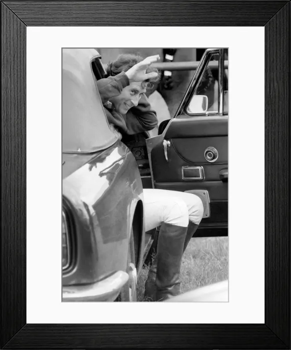 Framed Print : Prince Charles at Polo. June 1977 R77-3319 Framed Print : Prince Charles at Polo. June 1977 R77-3319