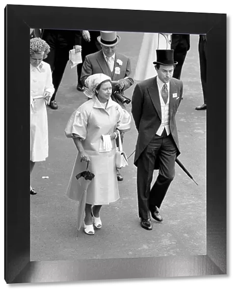 Princess Margaret arrives at Royal Ascot for the second day of races