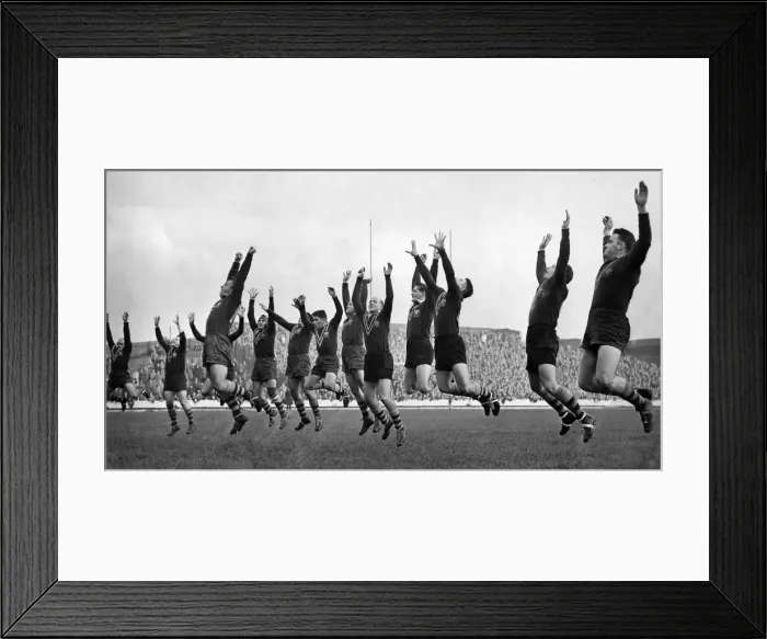 Framed Print : Australia Rugby League tourists stretching before playing their game Framed Print : Australia Rugby League tourists stretching before playing their game