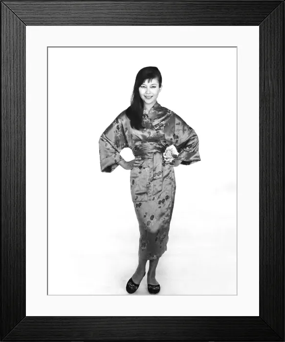 Framed Print : Pretty Tsai Chin, star of the London and New York musical play