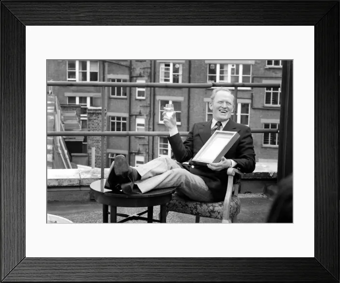 Framed Print : The 1975 Royal Television Society Awards: Performance Award went to