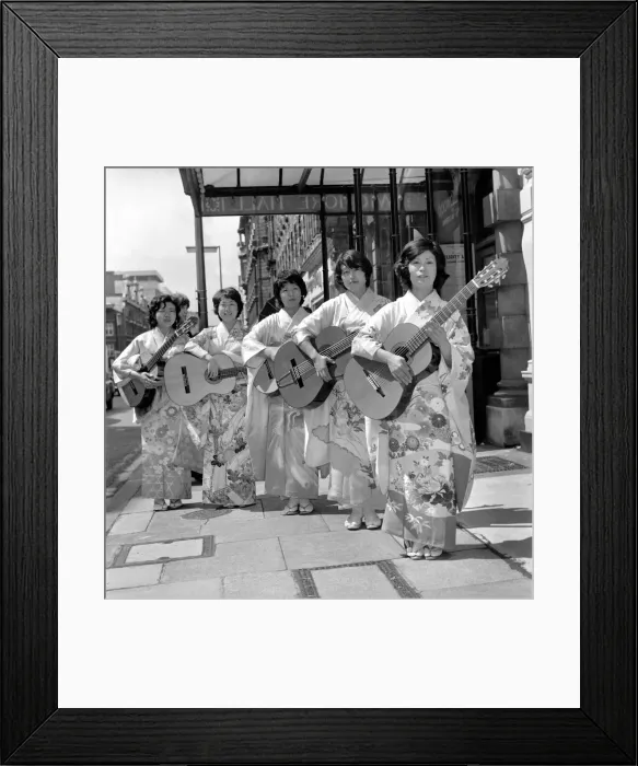 Framed Print : Japanese all womens group called The Daughters of Heaven