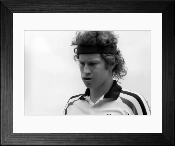 Framed Print : American tennis star John McEnroe. June 1980 Framed Print : American tennis star John McEnroe. June 1980