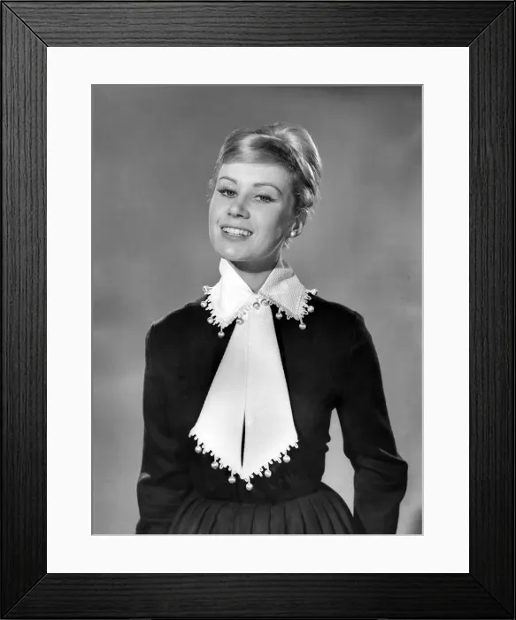 Framed Print : Model Rita Royce poses wearing a scarf and collar. November 1961 P007825 Framed Print : Model Rita Royce poses wearing a scarf and collar. November 1961 P007825