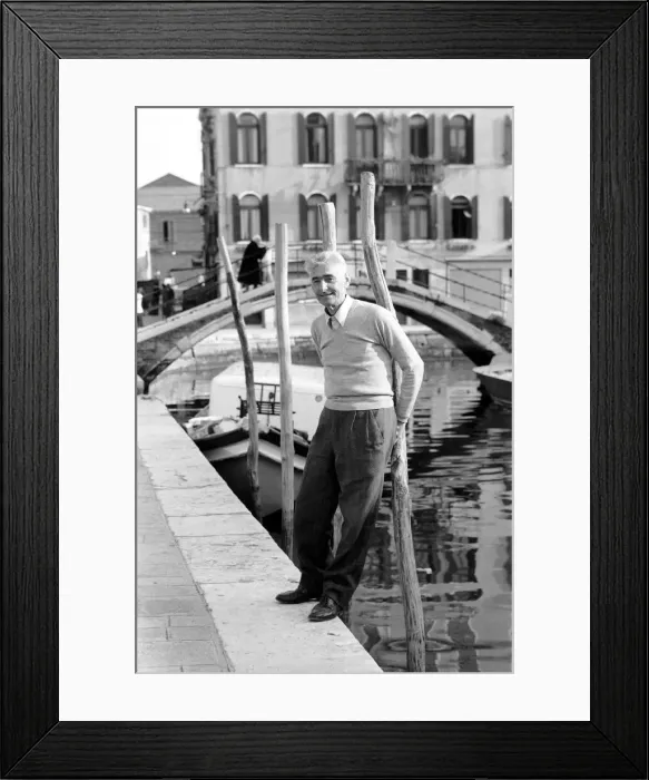 Framed Print : General scenes in Venice. Signor Ettori Anegelini, 67, a grandfather Framed Print : General scenes in Venice. Signor Ettori Anegelini, 67, a grandfather
