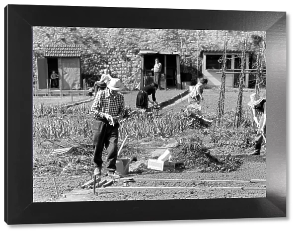 Residents of Luxembourg City seen here tending their allotments. Luxembourg