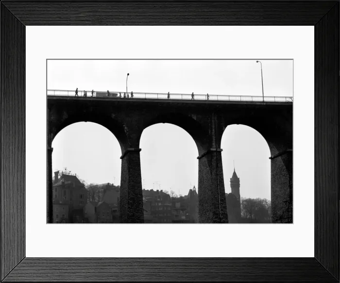Framed Print : The Passerelle Viaduct Luxembourg April 1975 75-2201-007 Luxembourg city is situated on a Framed Print : The Passerelle Viaduct Luxembourg April 1975 75-2201-007 Luxembourg city is situated on a