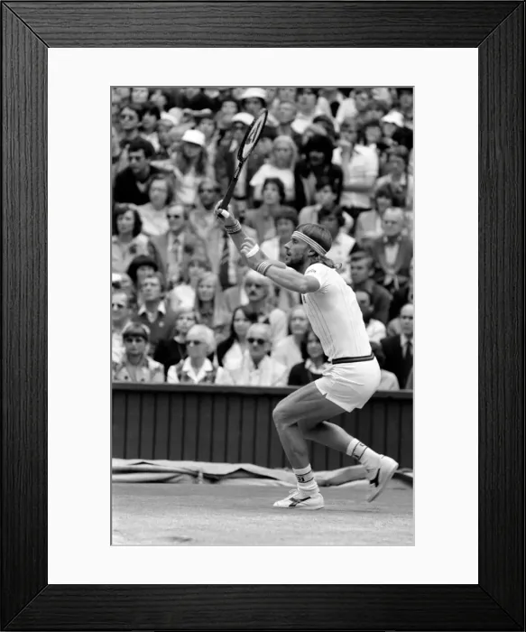 Framed Print : Wimbledon Tennis: Mens Finals 1981: John McEnroe v. Bjorn Borg Framed Print : Wimbledon Tennis: Mens Finals 1981: John McEnroe v. Bjorn Borg