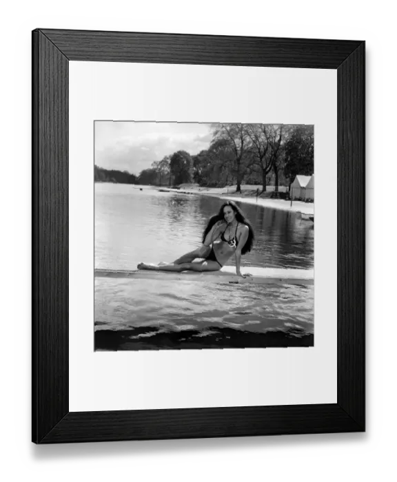 Framed Print : Jeanine Siniscal, 25 top model and actress from Vietnam is in London for the Royal Framed Print : Jeanine Siniscal, 25 top model and actress from Vietnam is in London for the Royal