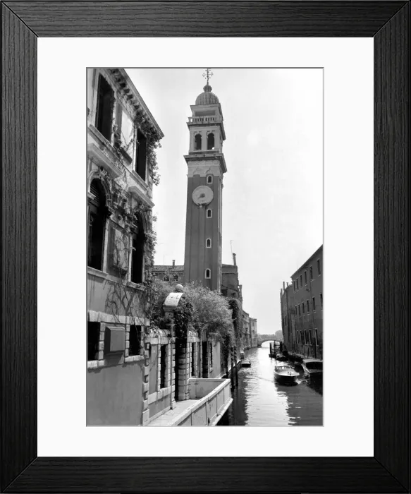 Framed Print : General scenes in Venice. April 1975 75-2202-009 Framed Print : General scenes in Venice. April 1975 75-2202-009