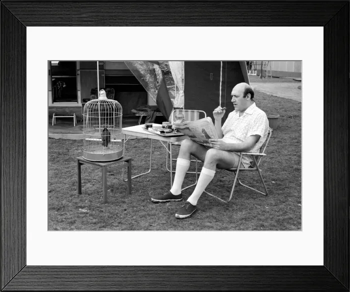 Framed Print : Filming Carry on Behind. Bernard Bresslaw. April 1975 75-1732-002 Framed Print : Filming Carry on Behind. Bernard Bresslaw. April 1975 75-1732-002