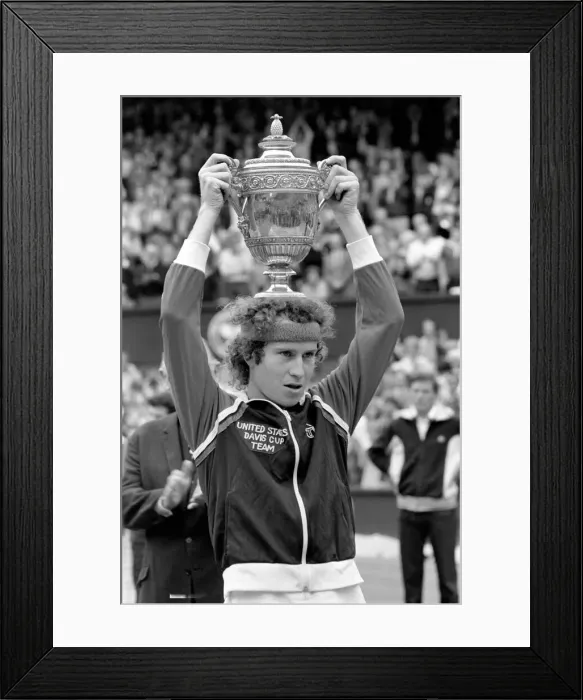 Framed Print : Wimbledon Tennis: Menes Finals 1981: John McEnroe v. Bjorn Borg. July 1981 81-3803a-002 Framed Print : Wimbledon Tennis: Menes Finals 1981: John McEnroe v. Bjorn Borg. July 1981 81-3803a-002