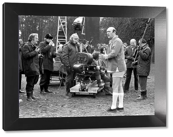 Filming Carry on Behind. Bernard Bresslaw. April 1975 75-1732-005