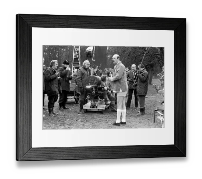 Framed Print : Filming Carry on Behind. Bernard Bresslaw. April 1975 75-1732-005 Framed Print : Filming Carry on Behind. Bernard Bresslaw. April 1975 75-1732-005