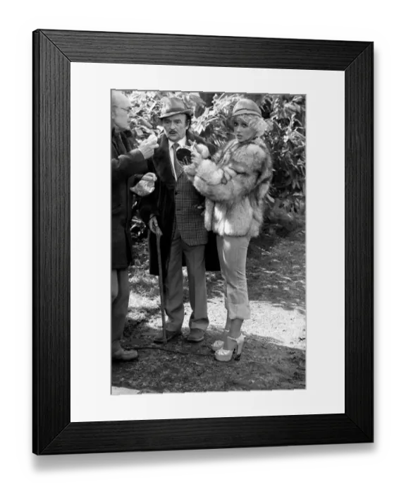 Framed Print : Filming Carry on Behind. Kenneth Connor. April 1975 75-1732-006 Framed Print : Filming Carry on Behind. Kenneth Connor. April 1975 75-1732-006