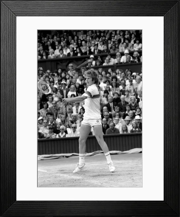 Framed Print : Wimbledon Tennis: Mens Finals 1981: John McEnroe v. Bjorn Borg Framed Print : Wimbledon Tennis: Mens Finals 1981: John McEnroe v. Bjorn Borg