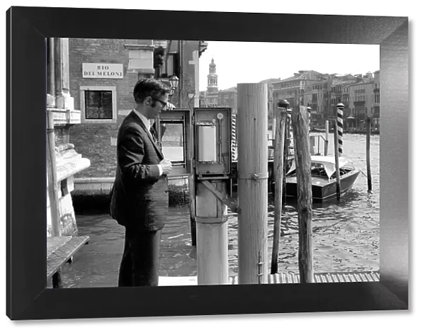 General scenes in Venice. Signor Alberto Tomasin, an expert on flooding and tides