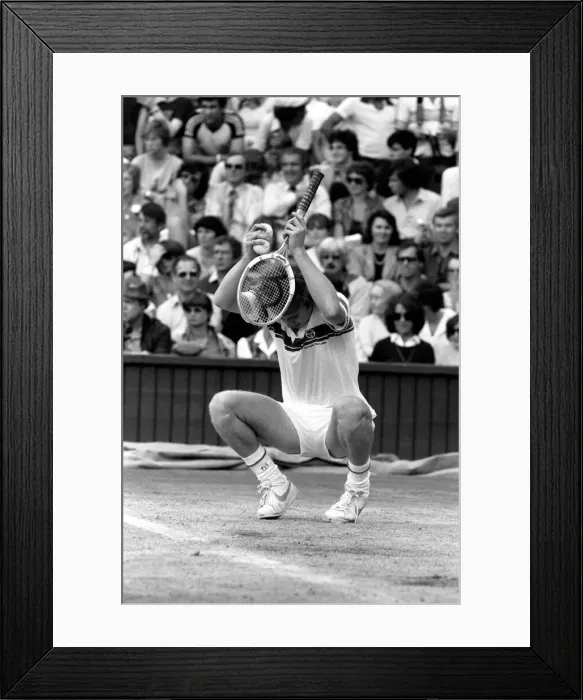 Framed Print : Wimbledon Tennis: Mens Finals 1981: John McEnroe v. Bjorn Borg Framed Print : Wimbledon Tennis: Mens Finals 1981: John McEnroe v. Bjorn Borg