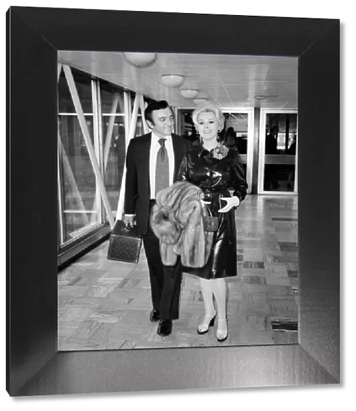 Zsa Zsa Gabor and latest husband Jack Ryan. April 1975 75-2218-002
