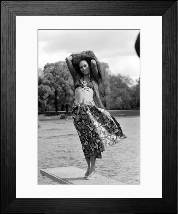 Framed Print : Jeanine Siniscal, 25 top model and actress from Vietnam is in London for the Royal