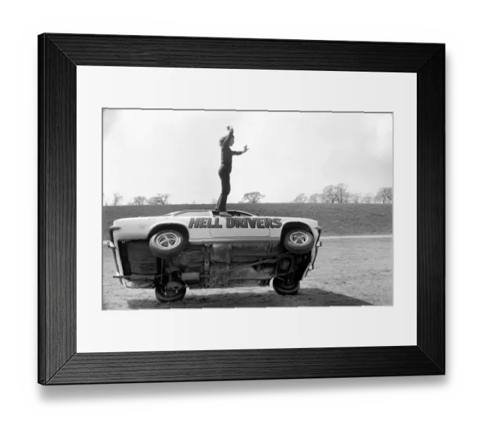 Framed Print : The Hell Drivers are in town, visiting the U. K. for only their second time