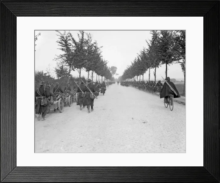 Framed Print : Belgian troops sally forth from Antwerp during the Battle of Hofstade. August 25th 1914 Framed Print : Belgian troops sally forth from Antwerp during the Battle of Hofstade. August 25th 1914