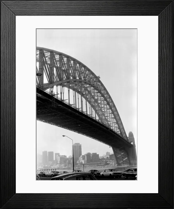 Framed Print : View of Sydney Harbour Bridge in New South Wales, Australia Framed Print : View of Sydney Harbour Bridge in New South Wales, Australia