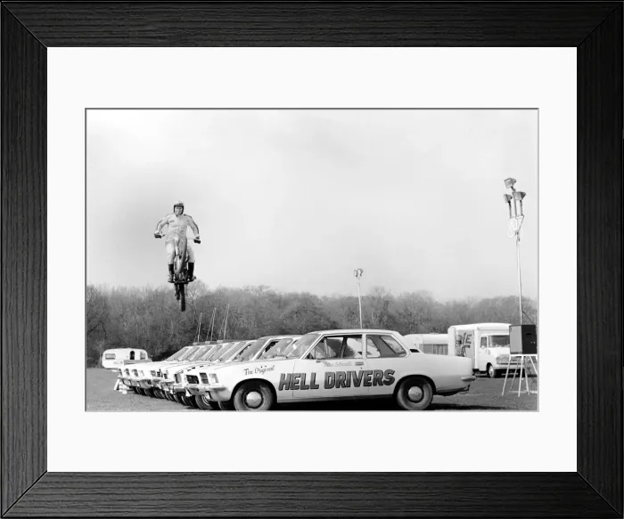 Framed Print : The Hell Drivers are in town, visiting the U. K. for only their second time