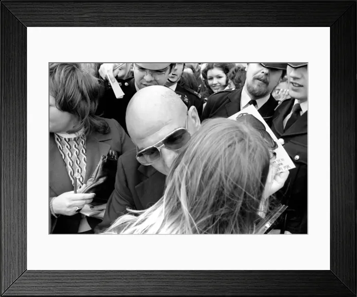 Framed Print : American actor Telly Savalas who plays Kojak Framed Print : American actor Telly Savalas who plays Kojak