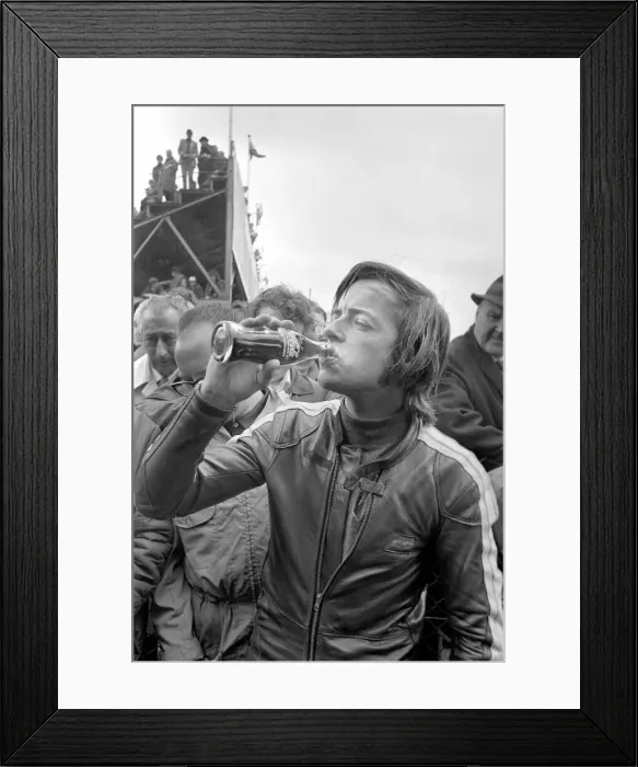Framed Print : Action: Motorsport: Isle of man TT Races: Chas Mortimer