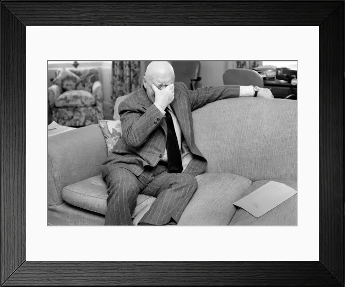 Framed Print : Film Director Otto Preminger. March 1975 75-01644 Framed Print : Film Director Otto Preminger. March 1975 75-01644