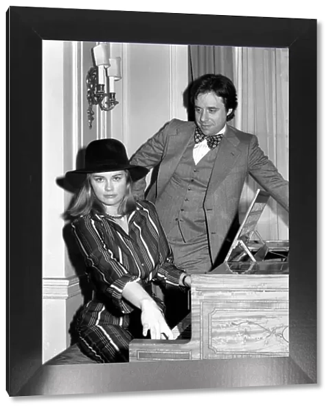 Peter Bogdanovitch and his fiance Cybill Shepherd (actress) at Claridges Hotel