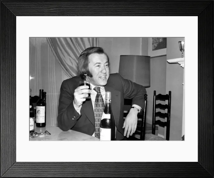 Framed Print : Wine: Mr. David Frost. March 1975 75-01338-002 Framed Print : Wine: Mr. David Frost. March 1975 75-01338-002