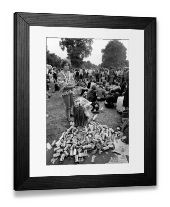 Framed Print : Hyde Park Pop Festival. July 1970 70-6862 Framed Print : Hyde Park Pop Festival. July 1970 70-6862