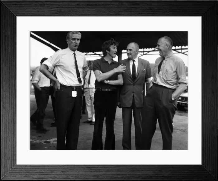 Framed Print : Brands hatch British Grand Prix. Jochen Rindt (2nd left Framed Print : Brands hatch British Grand Prix. Jochen Rindt (2nd left