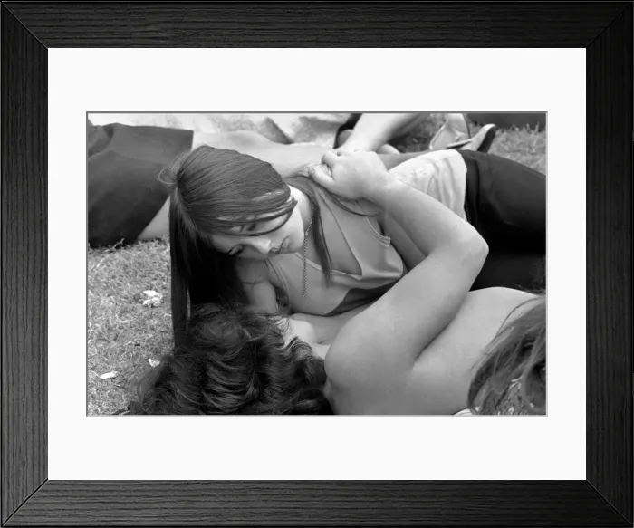 Framed Print : Hippies: Nudism: Nudes in Hyde Park. July 1970 70-6856 Framed Print : Hippies: Nudism: Nudes in Hyde Park. July 1970 70-6856