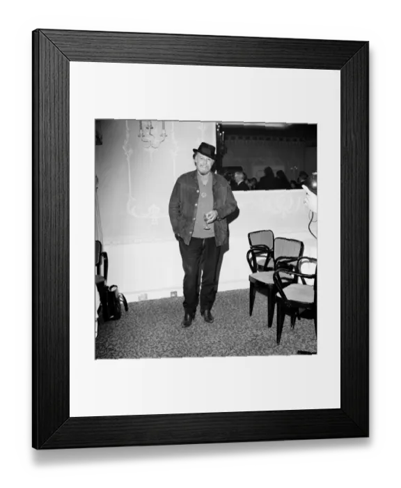 Framed Print : Rod Steiger. A new film by Columbia called Waterloo