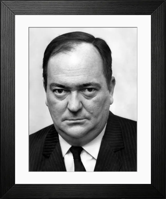 Framed Print : Stratford John seen here as Inspector Barlow, in the Police series Z Cars sNovember 1968