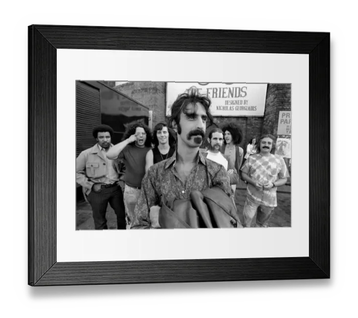 Framed Print : Frank Zappa. Another American rock group hits London town