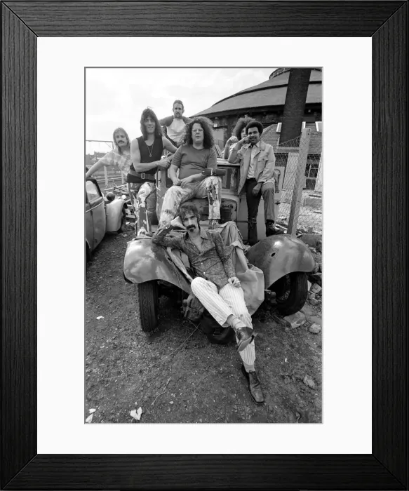 Framed Print : Frank Zappa. Another American rock group hits London town