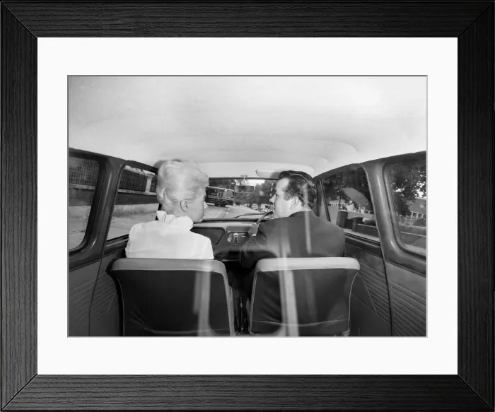 Framed Print : Tina Butler, woman driving instructor seen here giving a driving lesson