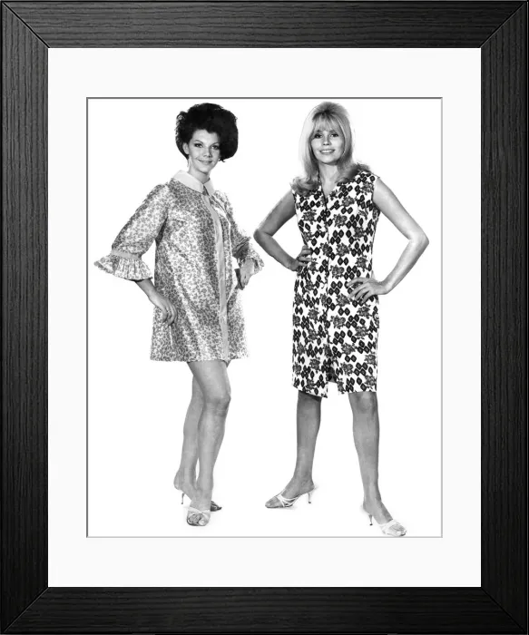 Framed Print : Reveille Fashions 1966: o Ann Asher. seen here modeling a Shirt dress Framed Print : Reveille Fashions 1966: o Ann Asher. seen here modeling a Shirt dress