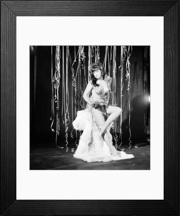 Framed Print : Yvonne Dellaway seen here dressed for a Christmas Party. December 1964 E515-006 Framed Print : Yvonne Dellaway seen here dressed for a Christmas Party. December 1964 E515-006