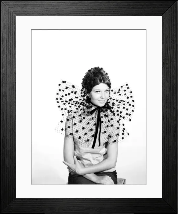 Framed Print : Clothing: Fashion: Hats: Woman wearing hats with veils. 1962 B1544-017