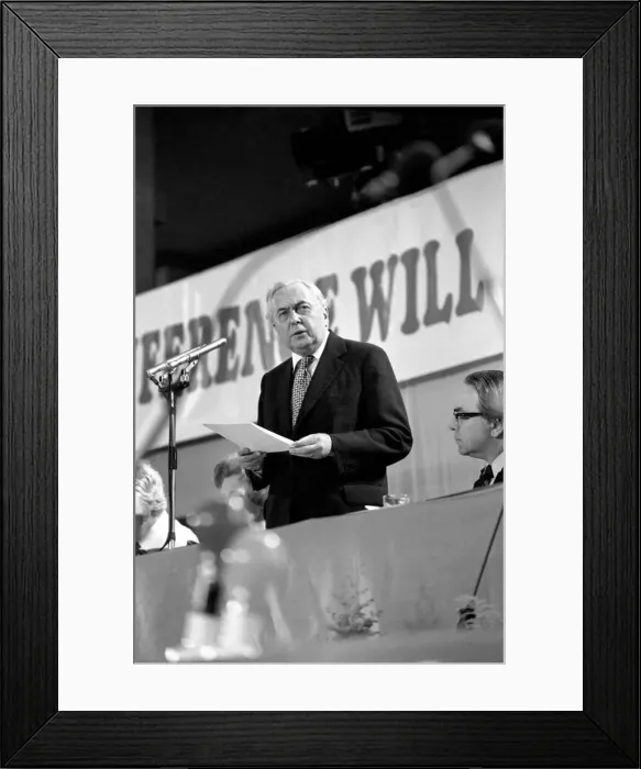 Framed Print : Prime mInister Harold Wilson during a debate on the Common Market Framed Print : Prime mInister Harold Wilson during a debate on the Common Market