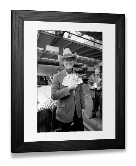 Framed Print : Actor Larry Hagman, Dallass J. R. Ewing, and his wife Maj arrive at LondonIs Heathrow Framed Print : Actor Larry Hagman, Dallass J. R. Ewing, and his wife Maj arrive at LondonIs Heathrow